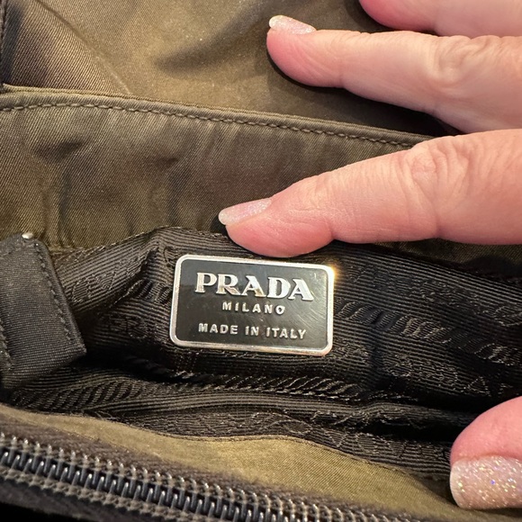 Certificate of Authenticity Prada Army Green Nylon Handbag Purse $1575 - Picture 12 of 16